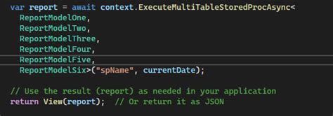 How to retrieve multiple ResultSets from a stored procedure .